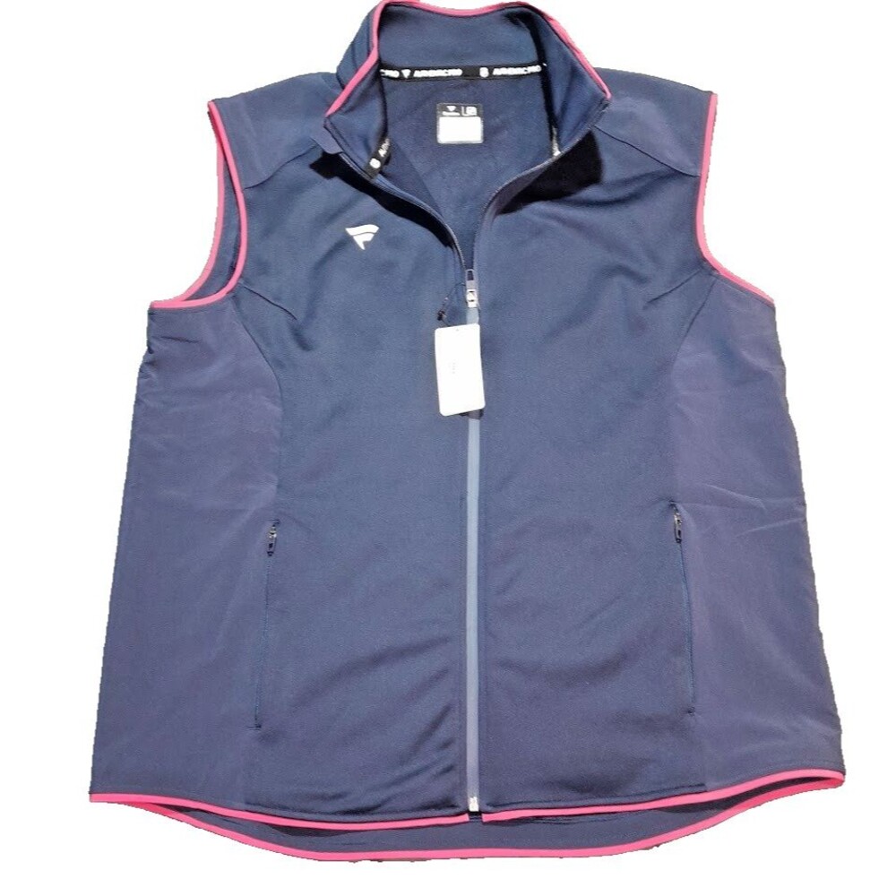 NHL Fanatics Authentic Pro Rink full-zip vest Tech gear xl Red navy NWT Hockey